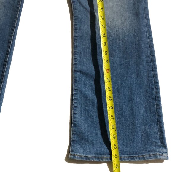 Gap 1969 Perfect Boot Mens 32r Blue Bootcut Jeans - Picture 3 of 10